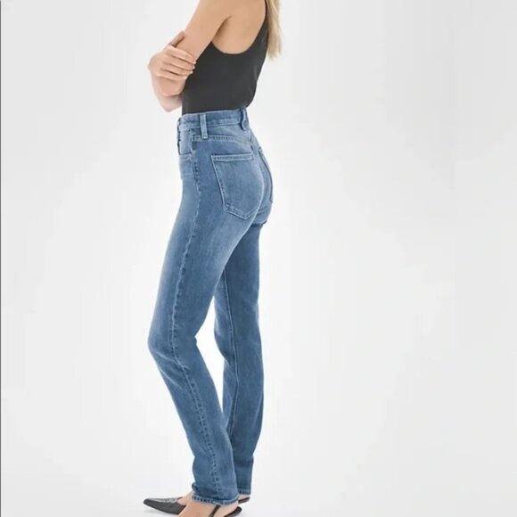 Aritzia Denim Forum Yoko High Rise Slim 28L Jean Women's Size 27 Button Fly - Picture 4 of 11